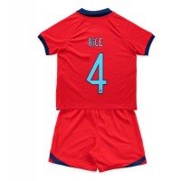 Dětský Fotbalový dres Anglie Declan Rice #4 MS 2022 Venkovní Krátký Rukáv (+ trenýrky)